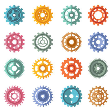 Various style color gears set