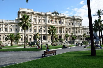 Ordine degli Avvocati di Roma - Piazza Cavour in Rome under blue sky
