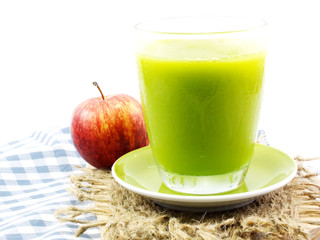 green devil avocado smoothie  selective focus