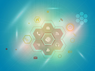 Web icons for Technology concept.