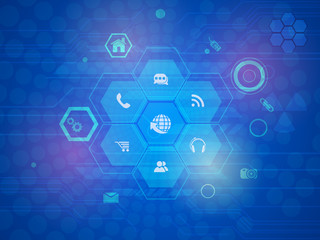 Fototapeta premium Web icons for Technology concept.
