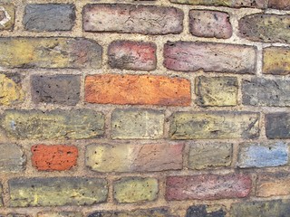 Old brick wall, London