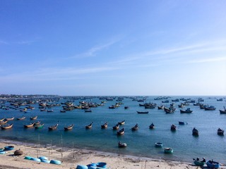 Fishing boats in the sea