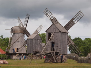 Fototapeta na wymiar Windmühlen vom Angla