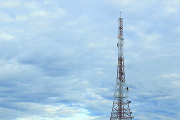 The antenna in the morning