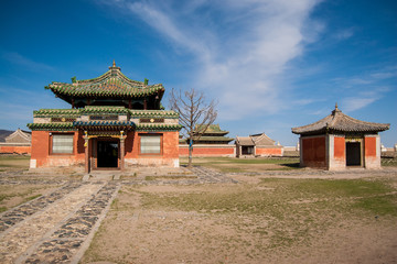 Fototapeta premium Karakorum Buddhist monastery in Mongolia. Erdene Zuu.
