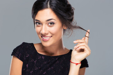 Obraz premium Beauty portrait of a happy pretty woman