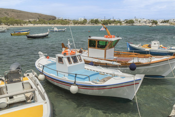 Fototapeta na wymiar Greek fishing boats