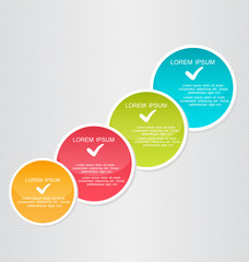Infographics template for business, education, web design, banners, brochures, flyers. Vector illustration.