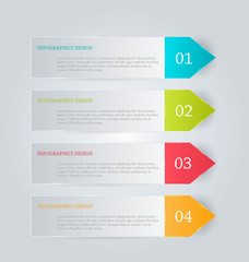 Infographics template for business, education, web design, banners, brochures, flyers. Vector illustration.