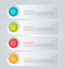 Infographics template for business, education, web design, banners, brochures, flyers. Vector illustration.