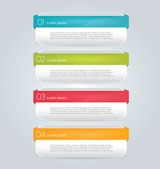 Infographics template for business, education, web design, banners, brochures, flyers. Vector illustration.