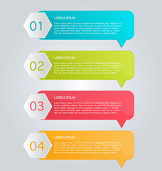 Obraz premium Infographics template for business, education, web design, banners, brochures, flyers. Vector illustration.