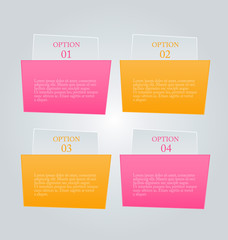 Infographics template for business, education, web design, banners, brochures, flyers. Vector illustration.