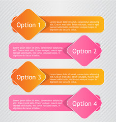 Business infographics tabs template for presentation, education, web design, banners, brochures, flyers. Vector illustration.