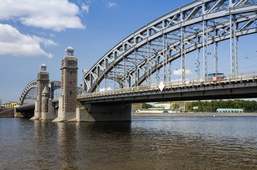 Naklejka premium Peter the Great Bridge