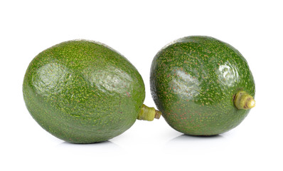 avocado on white background