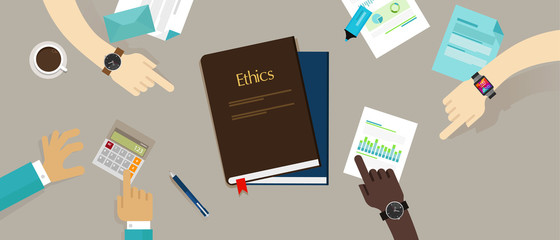 business ethic ethical company corporate concept - obrazy, fototapety, plakaty