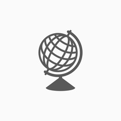 Fototapeta premium globe icon