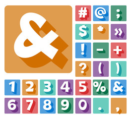 Elegant minimalistic vector alphabet in cartoon style