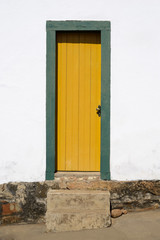 Yellow and Green Door - Historic Town of Tiradentes (UNESCO Worl