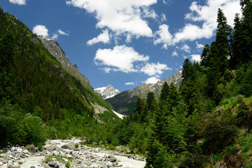 Fototapeta na wymiar Swanetia region in Georgia