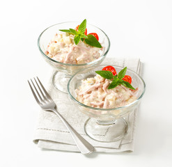 Ham and potato salad
