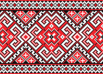 Seamless pattern in red