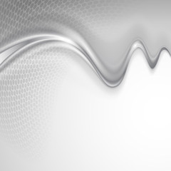 Gray abstract wave