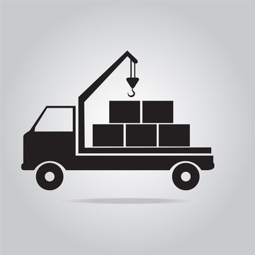 Crane Truck vector illustration