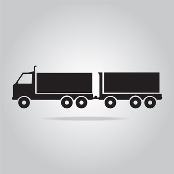 Trailer Truck symbol illustration