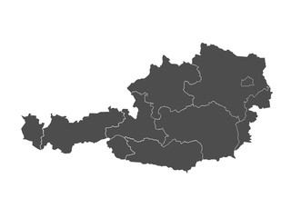 Obraz premium Map of Austria