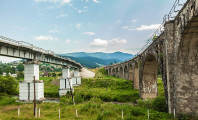 Fototapeta premium bridge viaduct in the Carpathians