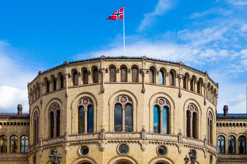 Fototapeta na wymiar Norwegian Parliament in Oslo