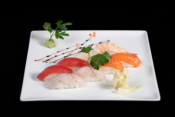 various sushi