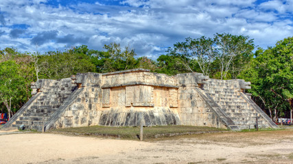 Venus Platform in the Great Plaza, Chichen Itza, Mexico
