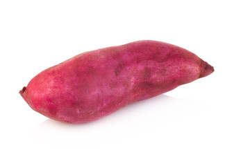 sweet potato on the white background