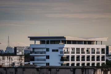 Evening sky Building