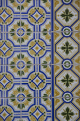 Detail of some typical portuguese tiles