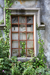 Fototapeta na wymiar Old window of house