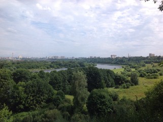Naklejka premium вид на Москву