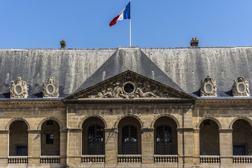 Fototapeta na wymiar Court of Honor in Invalides complex. Paris, France.