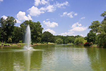 Freedom Park Fountain in the Summer