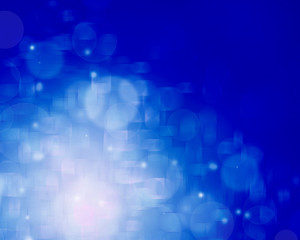  Blue abstract background with bokeh lights and stars
