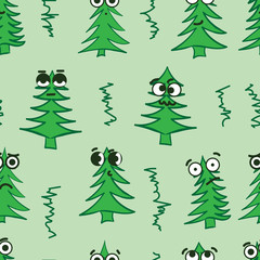 Emotional seamless fir-trees