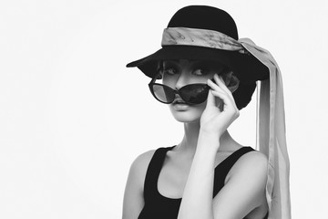 Beautiful girl in sunglasses