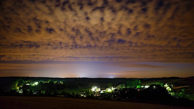 Small Village at Night - 4K Timelapse