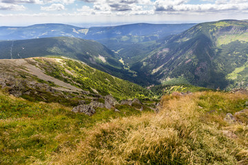Mountain Range landscape - Snezka / Sniezka - Krkonose / Karkonosze

