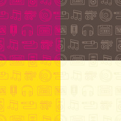 musical seamless pattern