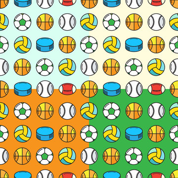 seamless pattern balls
